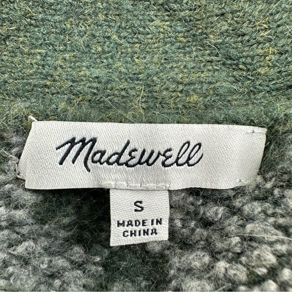 Madewell Allston Double-Button Houndstooth Cardigan Size Small Oversized - Picture 4 of 9